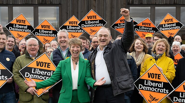 Pippa Heylings and Ed Davey