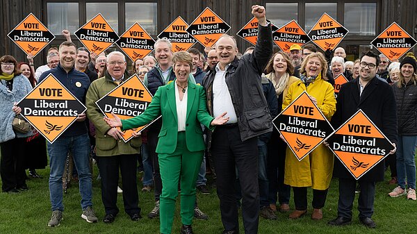 Pippa Heylings and Ed Davey