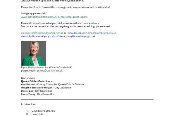 Latest blog post - download PDF to read
