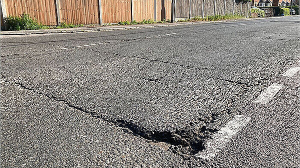 A pothole