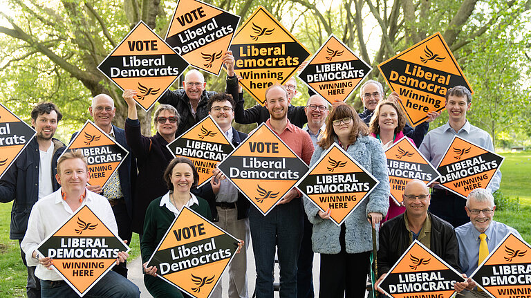 A group of Lib Dems