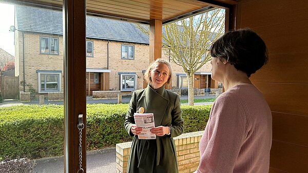 Nadya on the doorstep