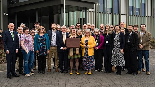 Cambridgeshire LD County Councillors in front of the Council Offices